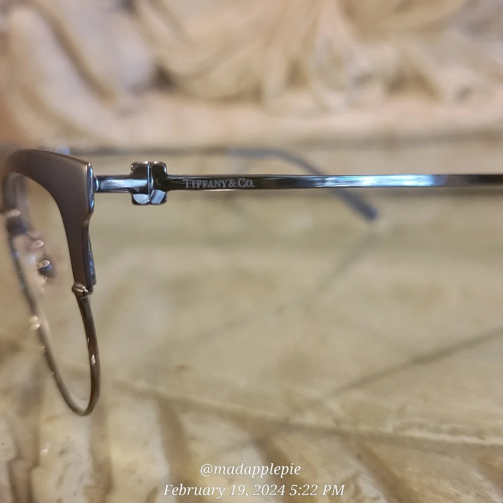 Tiffany & Company TF1132 Eyeglass Frames Cat Eye Metal Frame Luxury #33